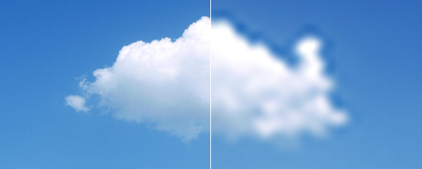 nuage pixel photoshop